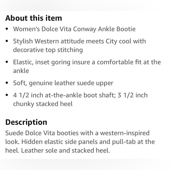 Dolce Vita Suede  Western Boho Dark Cherry Purple Ankle Fall  Booties  Size 7 - Picture 10 of 10